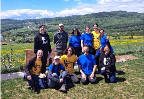 la corvée printanière de la Municipalité Les Éboulements